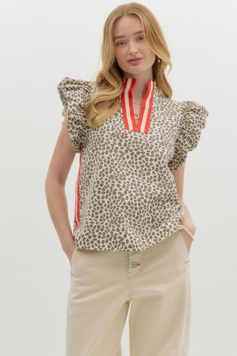 Luna Leopard Print Top