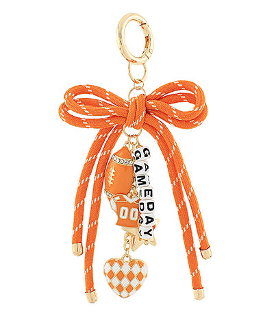 Linnea Football Bow Charm