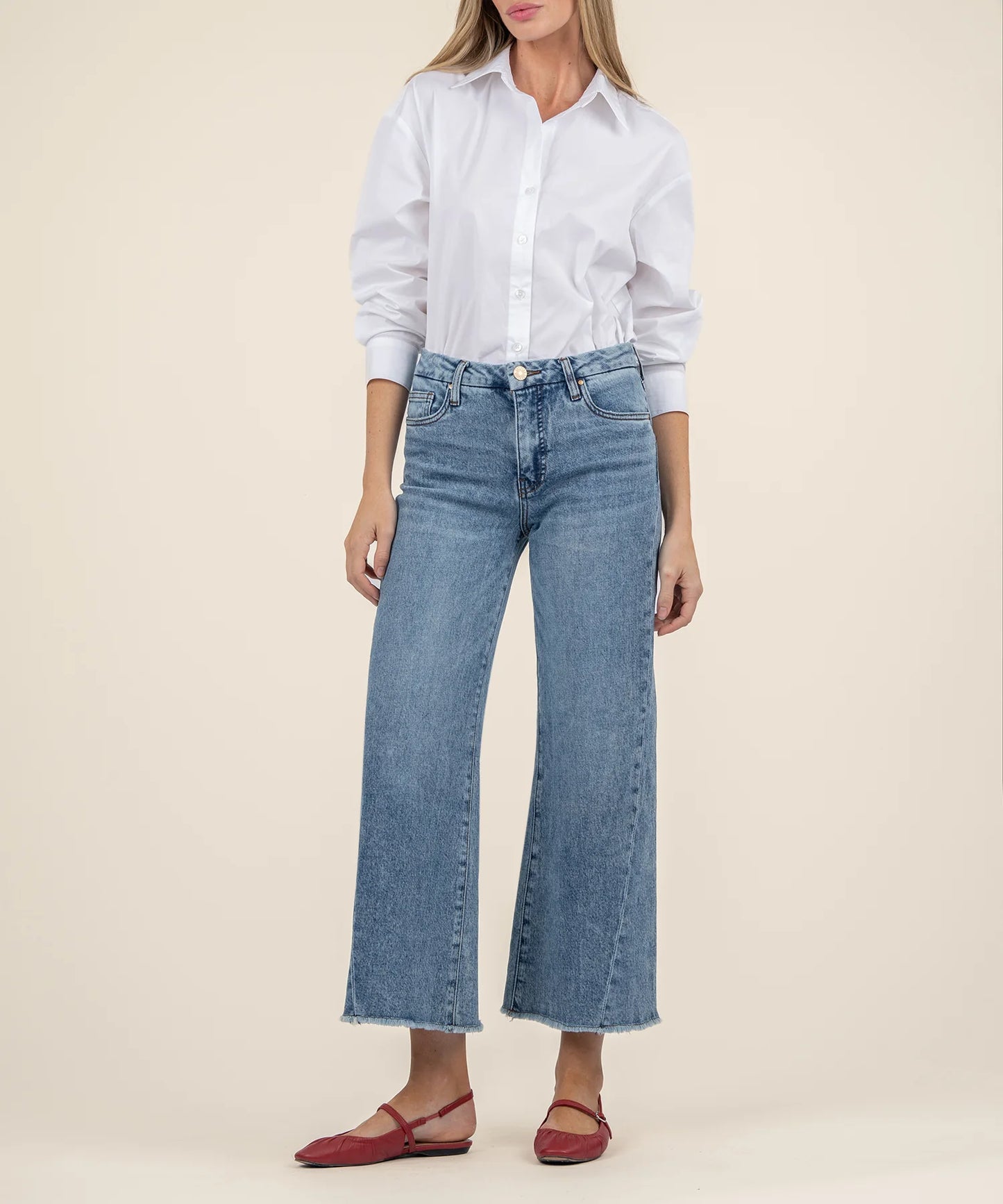 Meg High Rise Fab AB Wide Leg Raw
