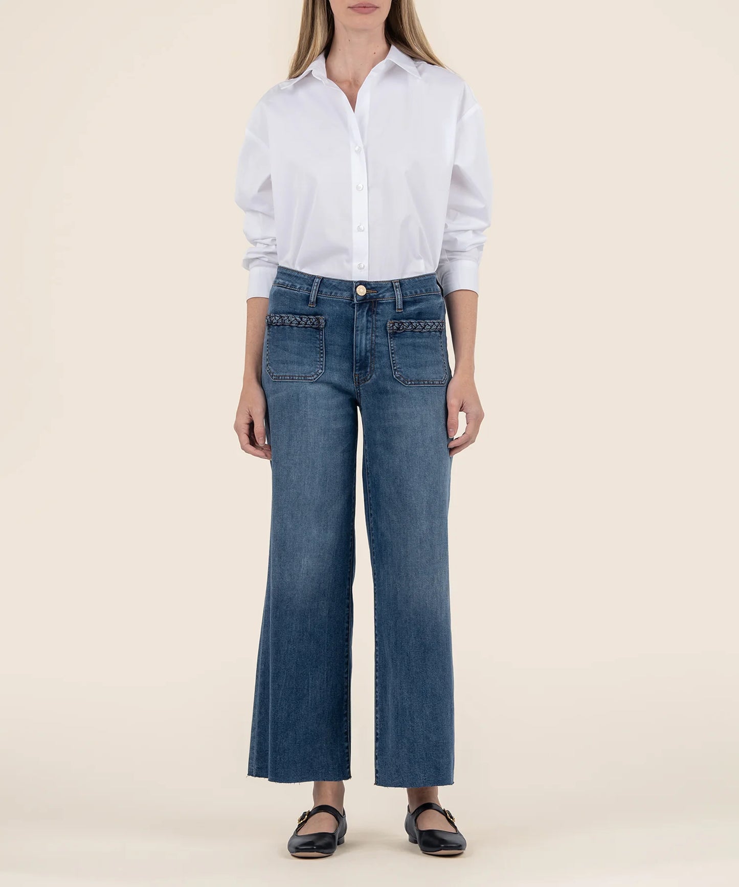 Meg High Rise Fab AB Wide Leg Raw