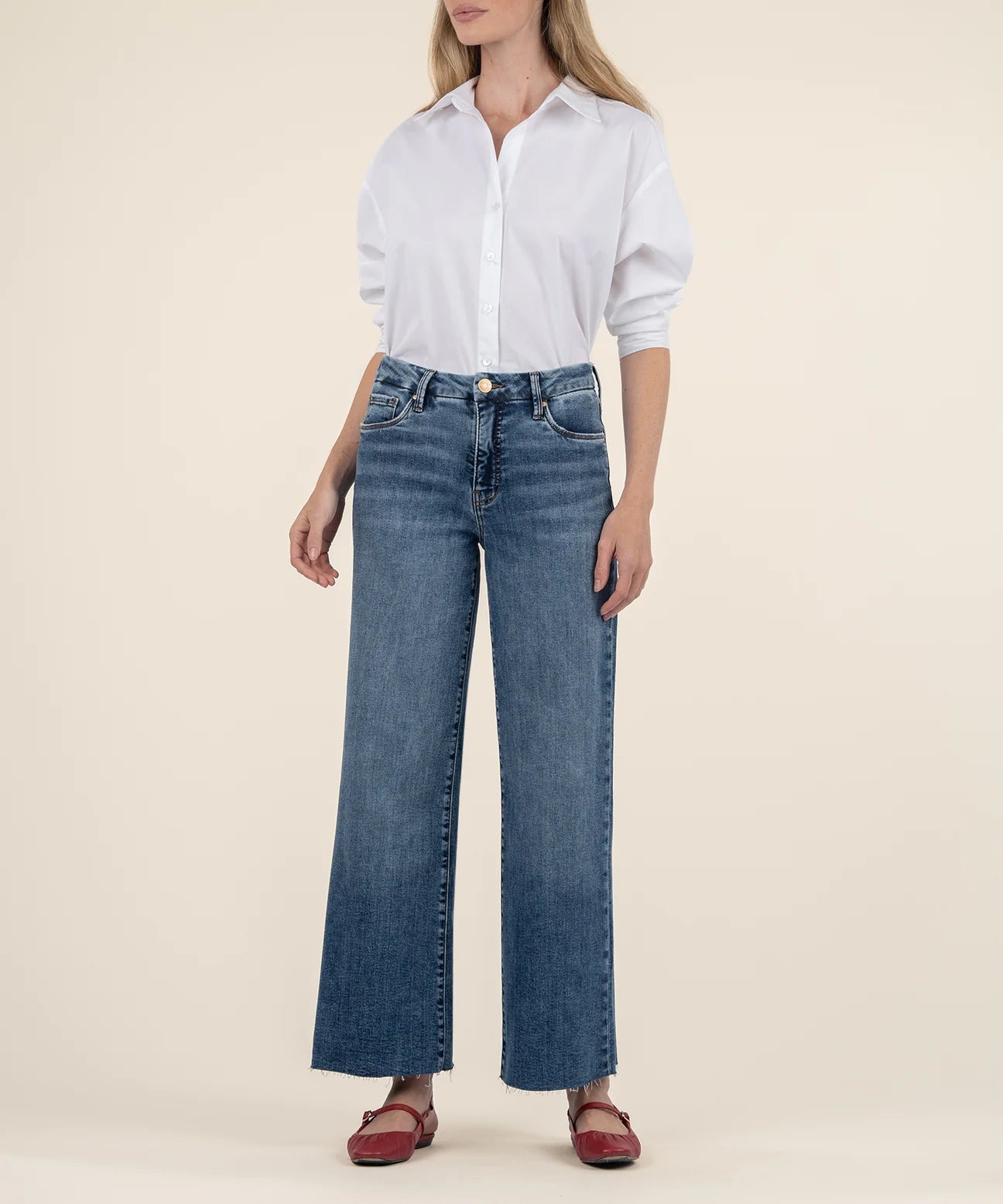 Meg High Rise Fab AB Wide Leg Raw