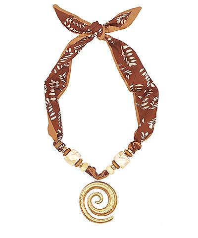 Mira Pendant Scarf Necklace