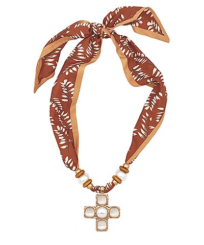 Mira Pendant Scarf Necklace