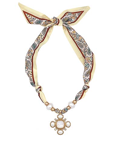 Mira Pendant Scarf Necklace