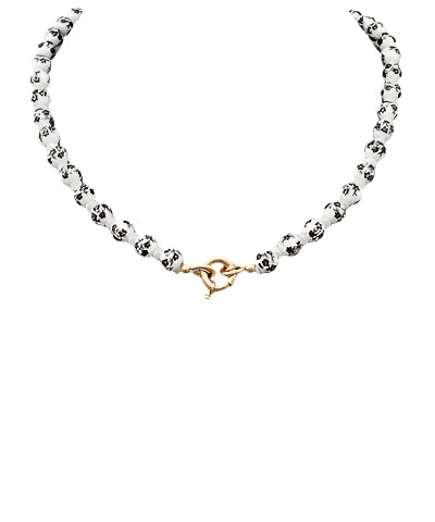 Loretta Printed Ceramic Ball Necklace
