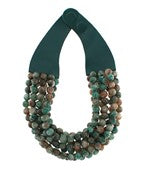 The Marcella Agate Beaded Necklace showcases natural agate stones for timeless, earthy elegance.