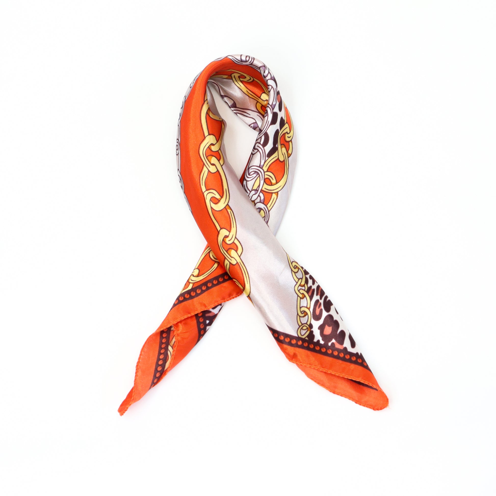 Orange Chain Scarf