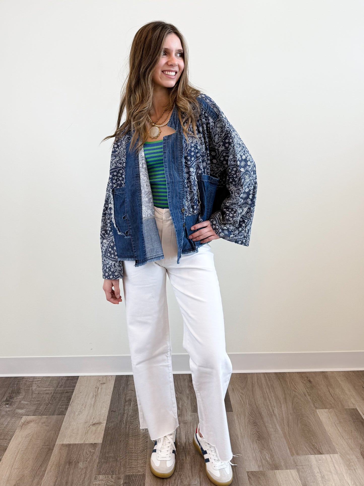 Paisley Denim Blazer