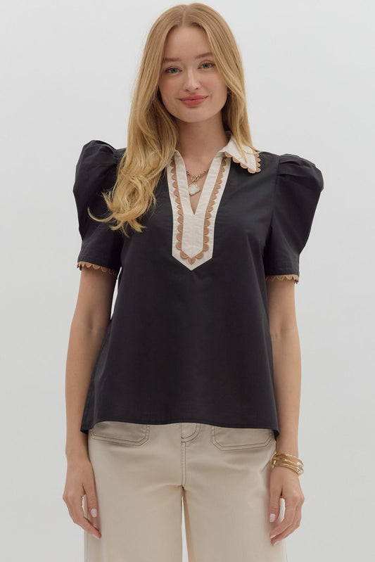 Penelope Puffy Sleeve Top