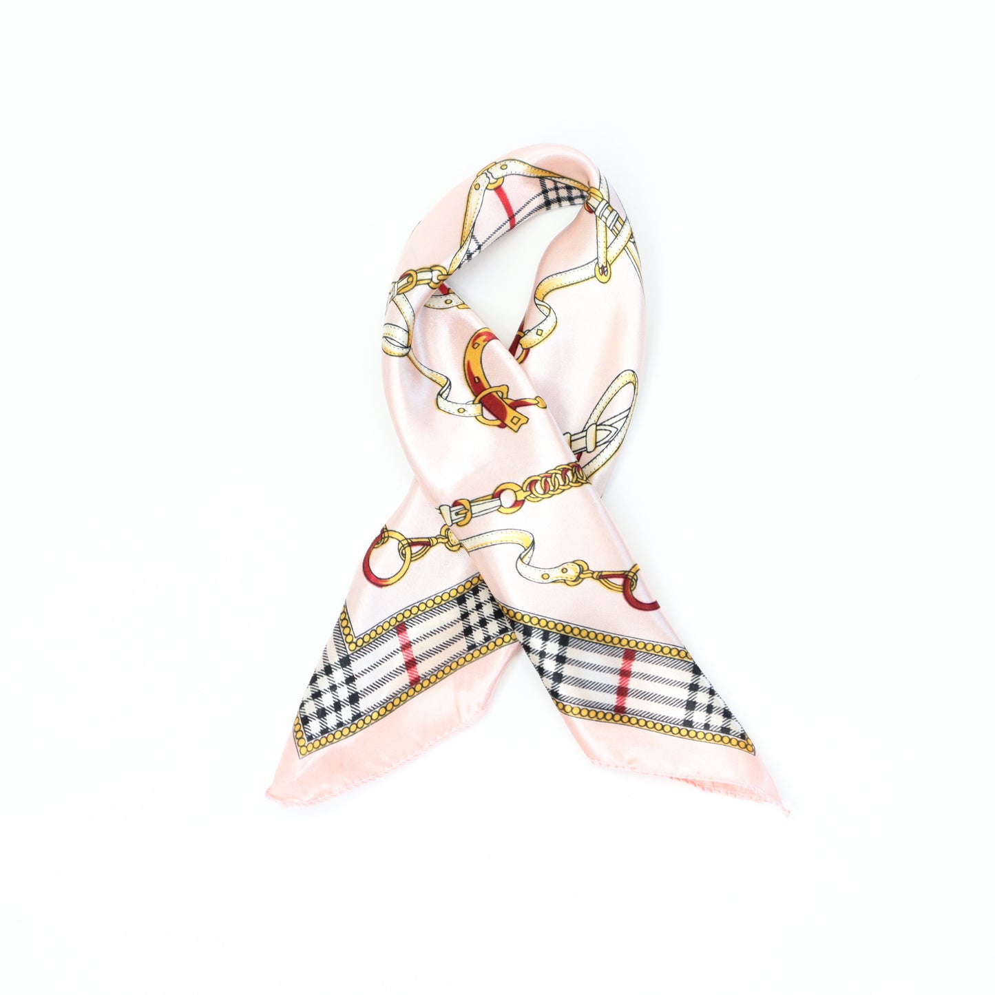 Pink Plaid Scarf