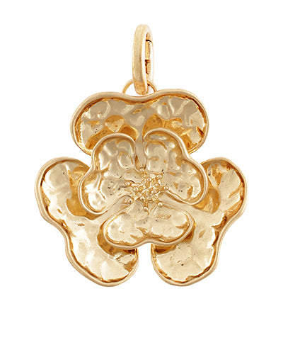 Liana Textured Flower Charm