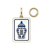 The Marcella Pagoda Gold Charm adds an elegant touch of artistry and balance to your favorite chain or bracelet.