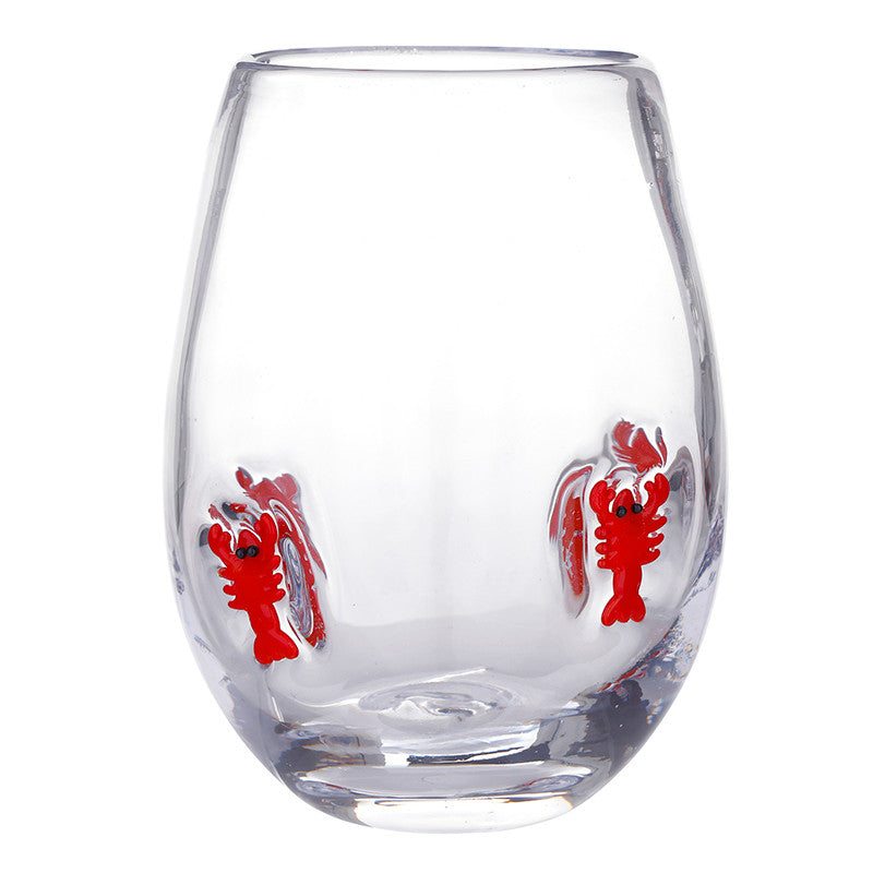 Stemless Lobster Wineglass