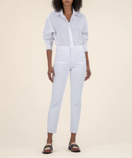 Rachael High Rise Fab Ab - Optic White
