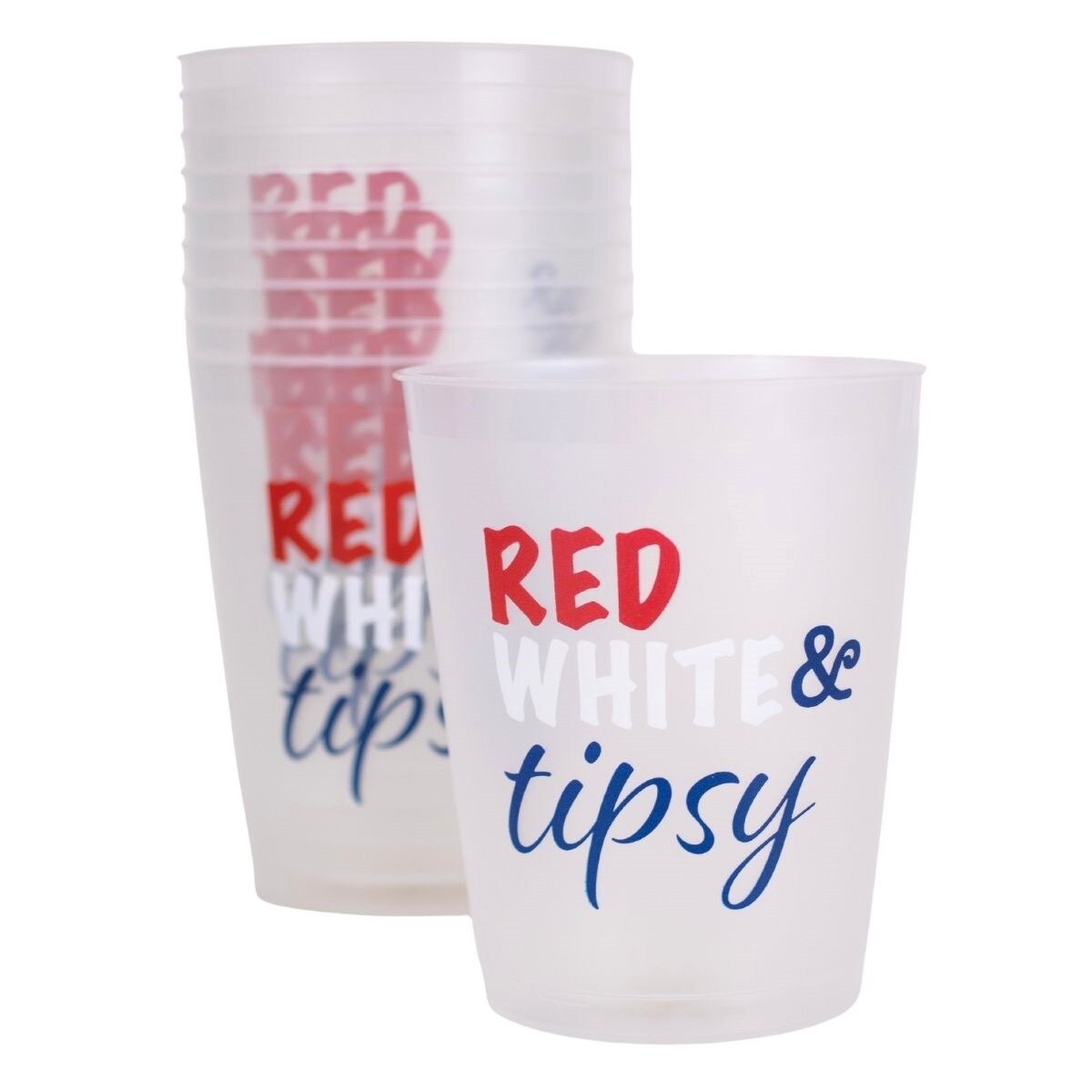 Red White & Tipsy Party Cups