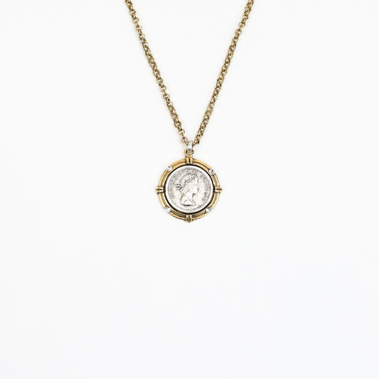Royal Crystal Medallion Pendant Necklace