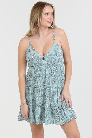Sage Serenity Babydoll Dress - S Sage Serenity Babydoll Dress - S