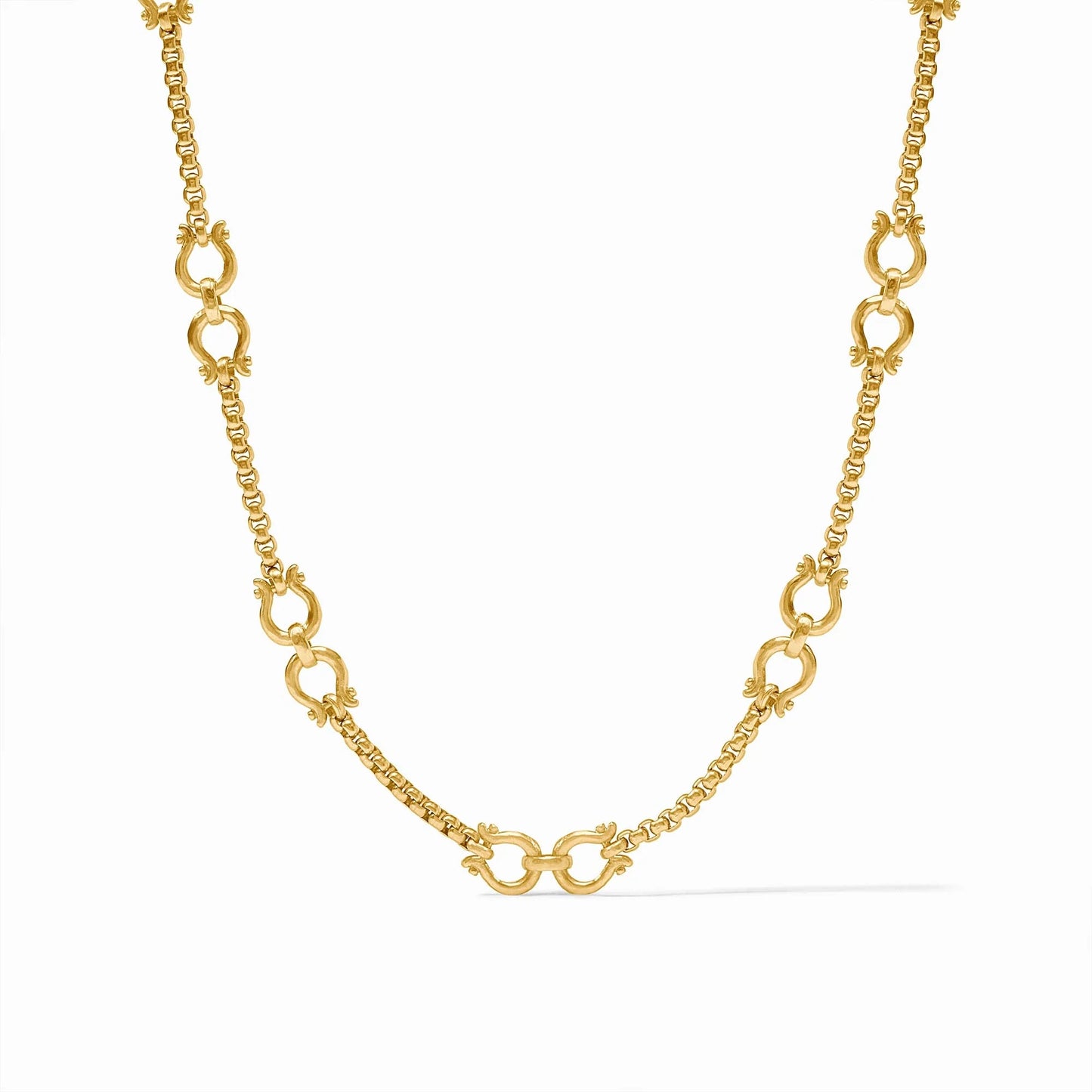 Julie Vos Saratoga Demi Link Necklace - Gold