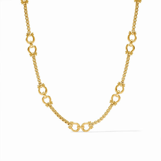 Julie Vos Saratoga Demi Link Necklace - Gold