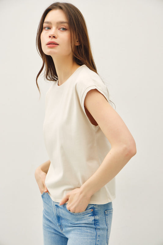 Savannah Cropped Acid Wash Tee