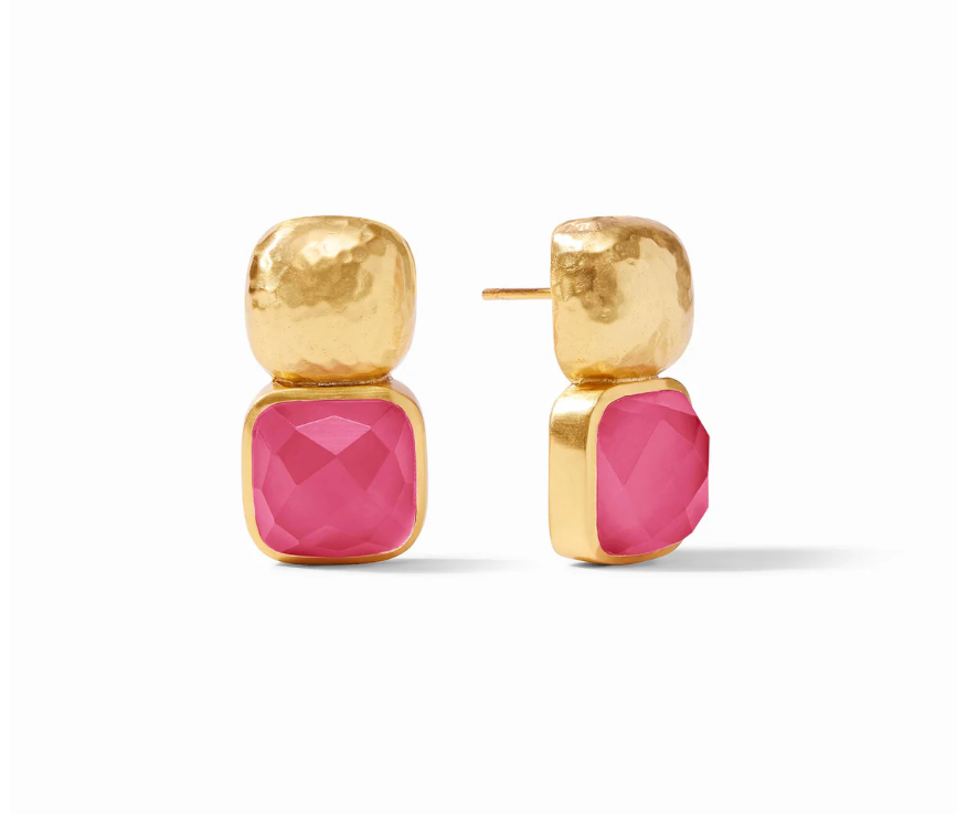 Julie Vos Catalina Earring Iridescent Raspberry