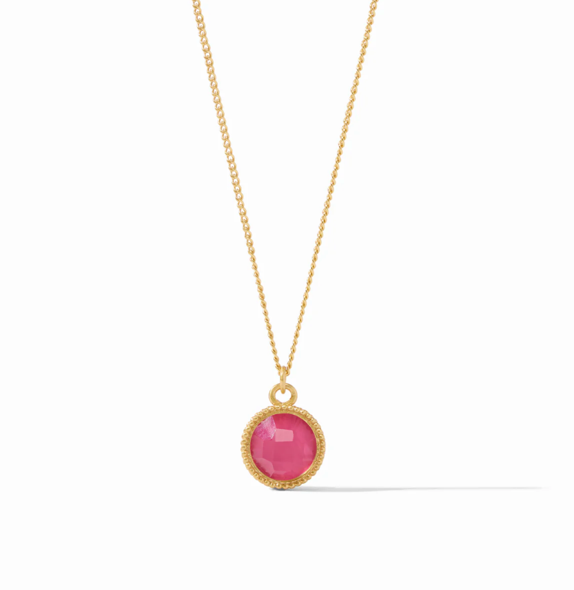 Julie Vos Fleur-de-Lis Solitaire Necklace