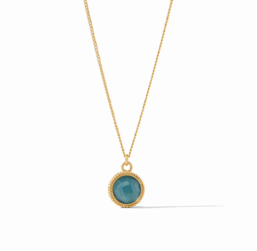 Julie Vos Fleur-de-Lis Solitaire Necklace