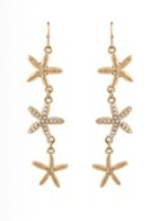 Starfish Chain Earrings