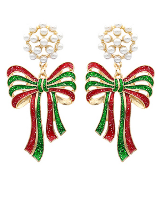 Holiday Bow Earrings