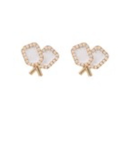 Doubles Team Paddle Earrings