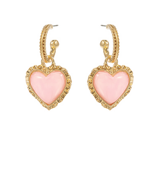 Heart Hoop Earrings