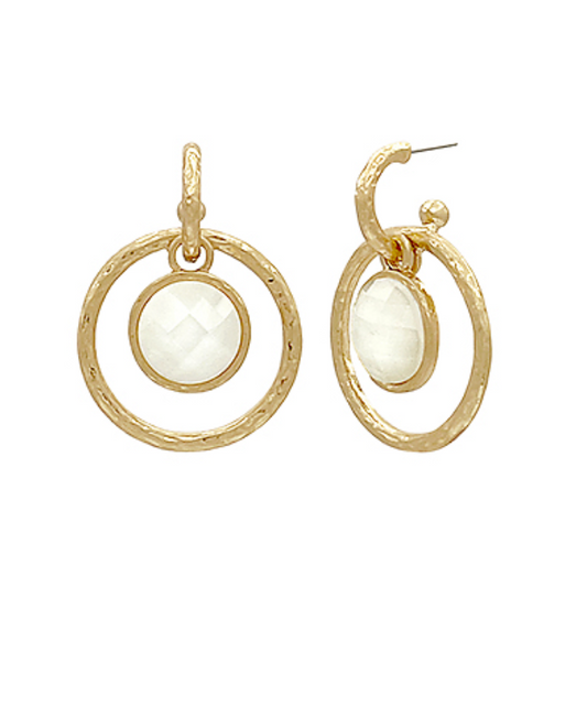 Mallory Earrings - Crystal