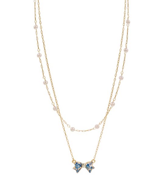 Carolina Layered Bow Necklace