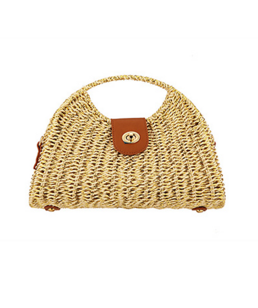 Coastal Weave Convertible Crossbody Bag