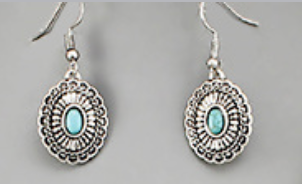 Turquoise Pendant Earrings