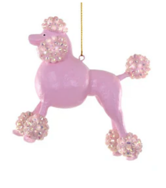 Beaded Poodle Ornament