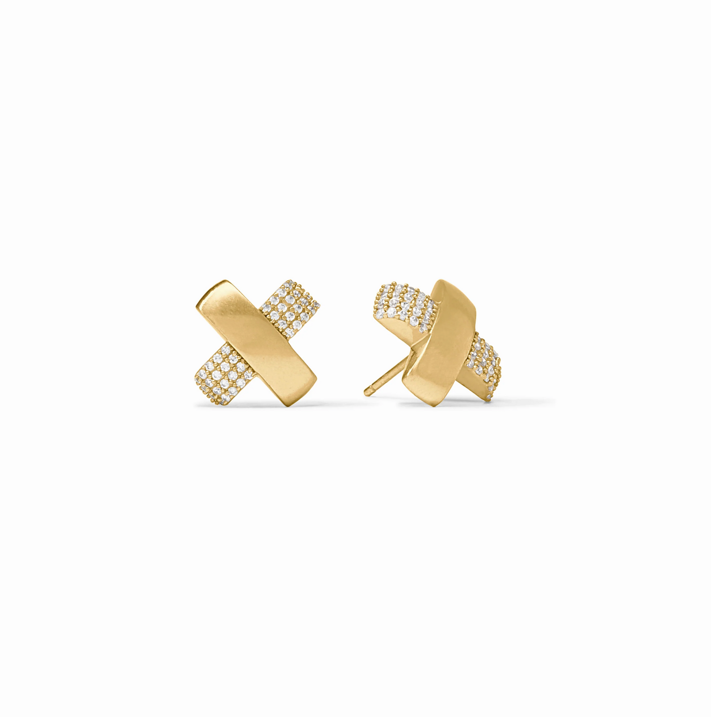 Catalina Pave X Stud Earring