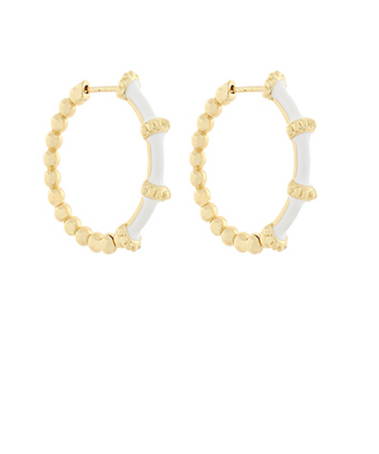 Celeste Beaded Hoop Earrings