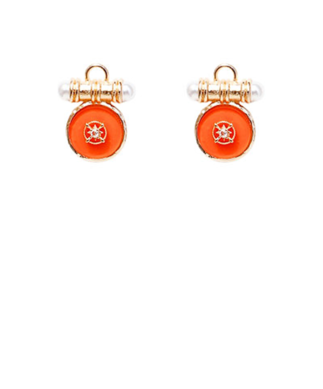 Celeste Charm Color Drop Earrings