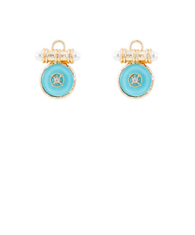 Celeste Charm Color Drop Earrings