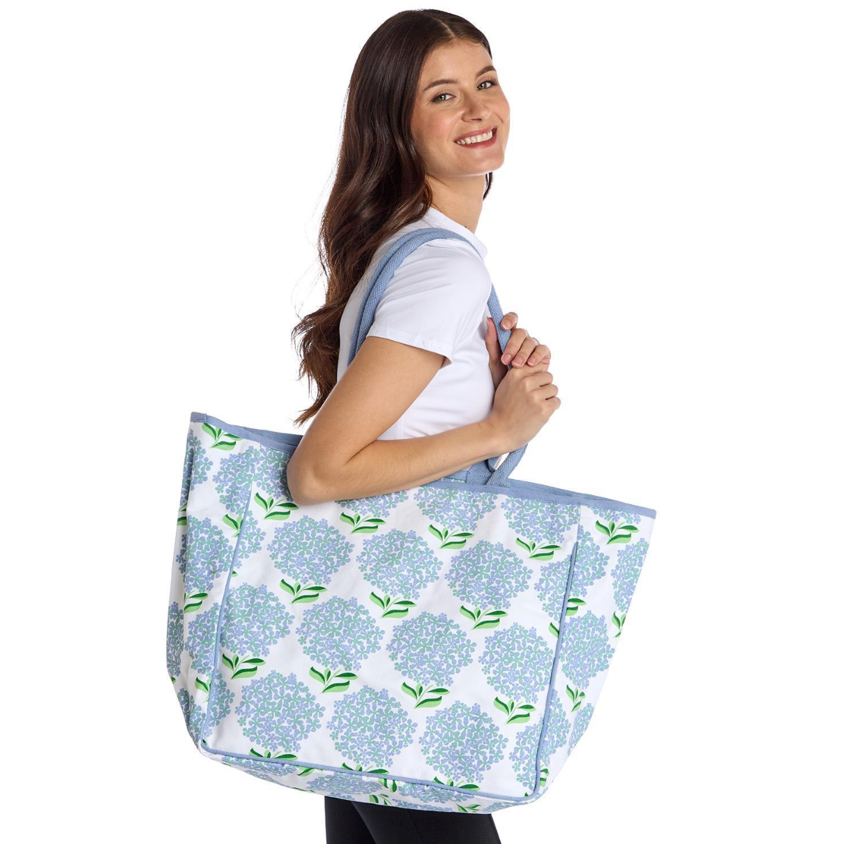 Hydrangea Printed Tote Bag