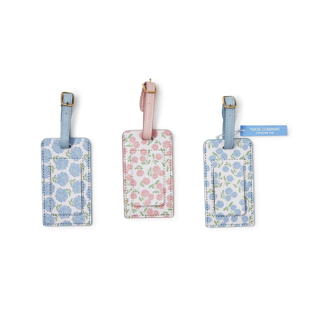 Hydrangea Printed Luggage Tag
