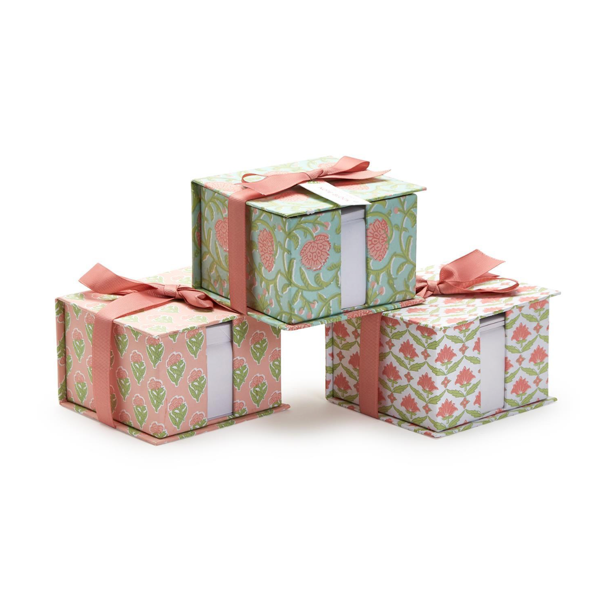 Floral Block Print Sticky Notes