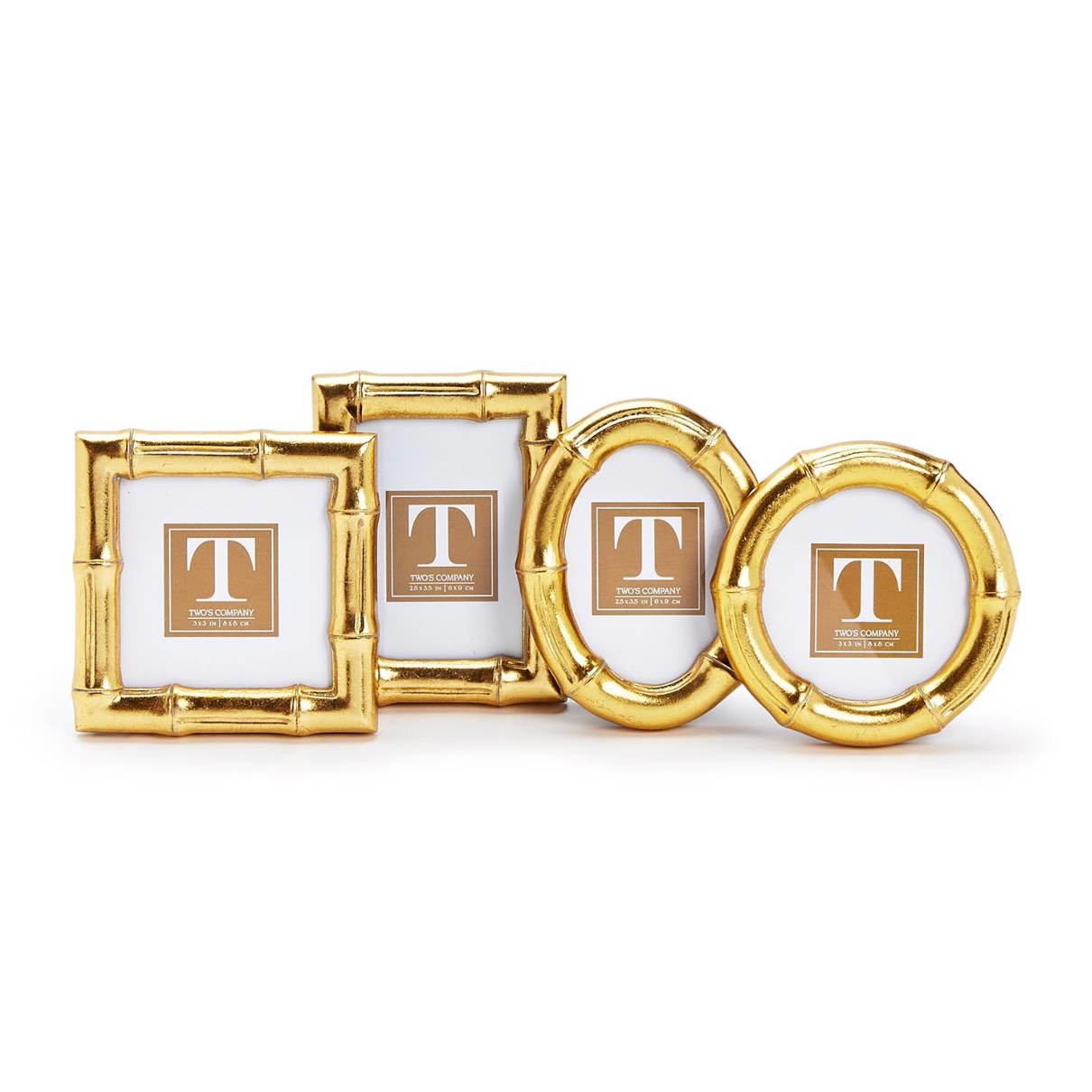 Small Gold Faux Bamboo Frames