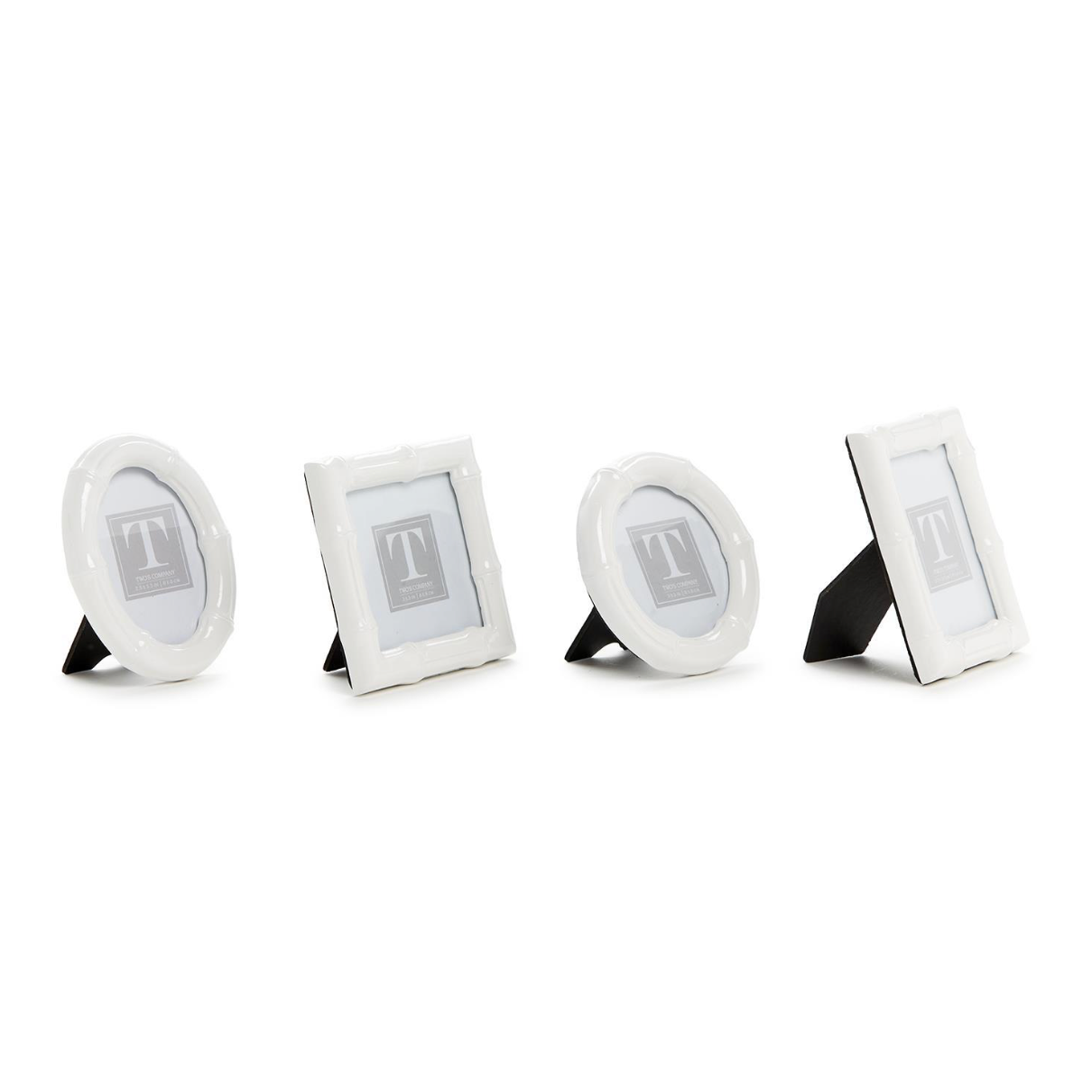White Faux Bamboo Frames