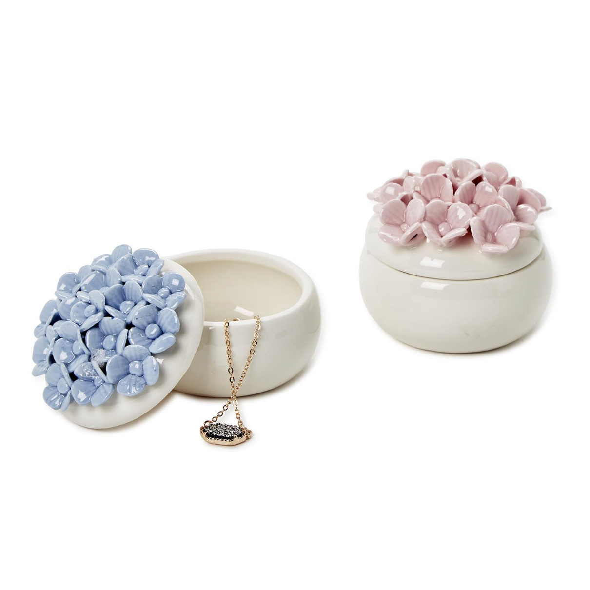 Hydrangea Trinket Jewelry Box