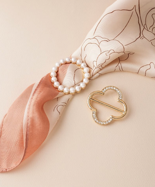 Pearl Halo Scarf Ring