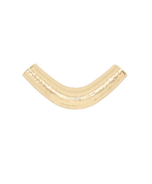 Hammered Arc Scarf Ring