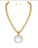 Moonstone Link Necklace