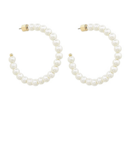 Luna Classic Pearl Hoop